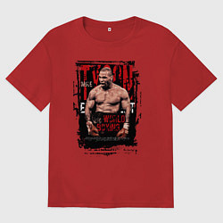 Мужская футболка оверсайз Майк Тайсон мировой бокс