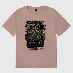 Мужская футболка оверсайз Мотоцикл кастом 1988