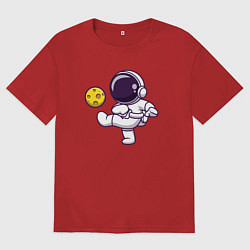 Мужская футболка оверсайз Moon football