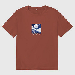 Мужская футболка оверсайз Man in space
