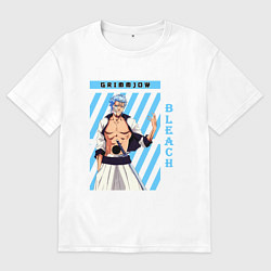 Футболка оверсайз мужская Блич Гриммджоу Джагерджак, цвет: белый