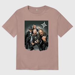 Мужская футболка оверсайз Metallica cool dudes - thrash metal