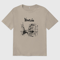 Мужская футболка оверсайз Venezia - Italy