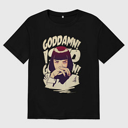 Мужская футболка оверсайз Криминальное чтиво - Мия Уоллес