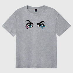 Мужская футболка оверсайз Глаза Харли