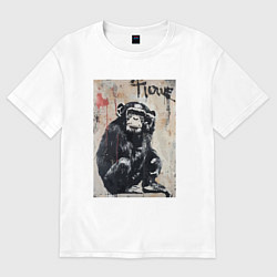 Футболка оверсайз мужская Style monkey, цвет: белый