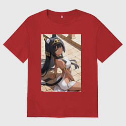 Футболка оверсайз мужская Сфинкс в древнем Египте, цвет: красный