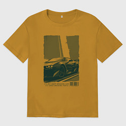 Мужская футболка оверсайз Постер спорткара