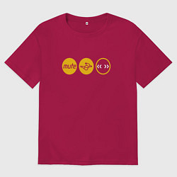 Мужская футболка оверсайз Depeche Mode - mute records ltd