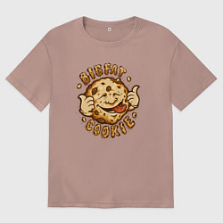 Мужская футболка оверсайз Жирное печенько