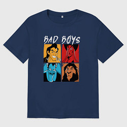 Футболка оверсайз мужская Bad boys, цвет: тёмно-синий