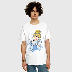 Футболка оверсайз мужская Золушка - big pictures, цвет: белый — фото 2