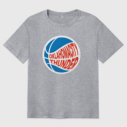 Мужская футболка оверсайз Oklahoma Thunder