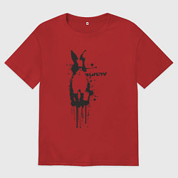 Мужская футболка оверсайз Banksy bunny