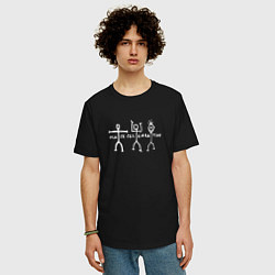 Футболка оверсайз мужская Depeche Mode - Black celebration exciter tour, цвет: черный — фото 2