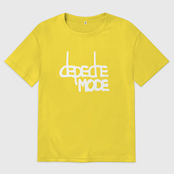 Мужская футболка оверсайз Depeche Mode - exciter logo