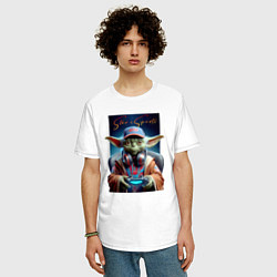Футболка оверсайз мужская Star eSports - Yoda, цвет: белый — фото 2