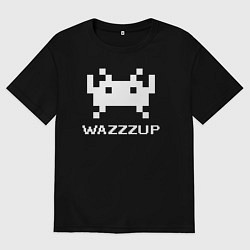 Мужская футболка оверсайз Space invader wazzzup