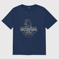 Мужская футболка оверсайз Scania super