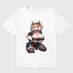 Футболка оверсайз мужская Burnice White Zenless Zone Zero, цвет: белый