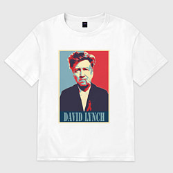 Футболка оверсайз мужская David Lynch, цвет: белый