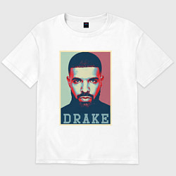 Футболка оверсайз мужская Drake, цвет: белый