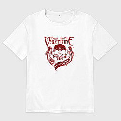 Футболка оверсайз мужская Bullet For My Valentine группа, цвет: белый