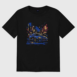 Футболка оверсайз мужская Car city, цвет: черный