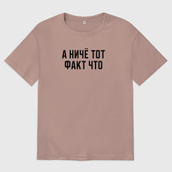 Мужская футболка оверсайз А ничё тот факт что