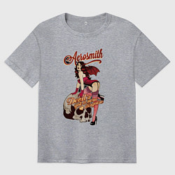 Мужская футболка оверсайз Aerosmith Woman