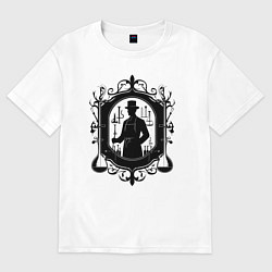 Мужская футболка оверсайз Фармацевт в лаборатории