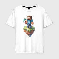 Футболка оверсайз мужская Steve, цвет: белый