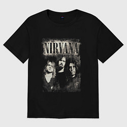 Футболка оверсайз мужская Nirvana foto, цвет: черный