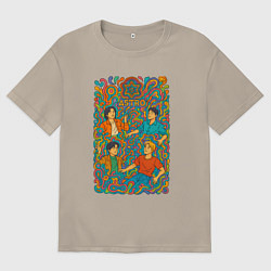 Мужская футболка оверсайз Astro психоделика