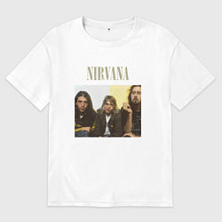 Мужская футболка оверсайз Nirvana band foto