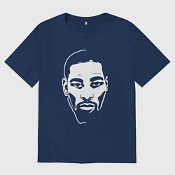 Футболка оверсайз мужская Kevin Durant, цвет: тёмно-синий