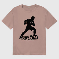 Мужская футболка оверсайз Муай Тай сила и мощь тайского бокса
