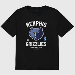 Футболка оверсайз мужская Memphis Grizzlies - NBA team, цвет: черный