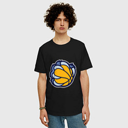 Футболка оверсайз мужская Memphis Grizzlies, цвет: черный — фото 2