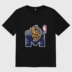 Мужская футболка оверсайз Гриззлис баскетбол