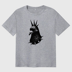 Мужская футболка оверсайз Панк голубь