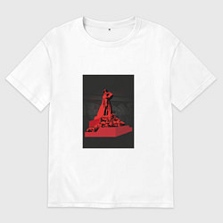 Футболка оверсайз мужская Сказ об Урале, цвет: белый