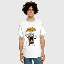 Футболка оверсайз мужская Мне срочно нужен отпуск, цвет: белый — фото 2