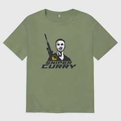 Футболка оверсайз мужская Снайпер Карри, цвет: авокадо