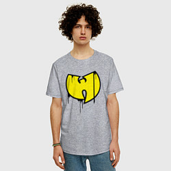 Футболка оверсайз мужская Wu-Tang style, цвет: меланж — фото 2