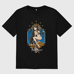 Футболка оверсайз мужская Богиня Иштар Fate, цвет: черный