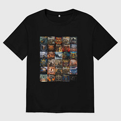 Мужская футболка оверсайз Sabaton - обложки