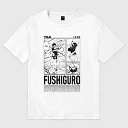 Футболка оверсайз мужская Toji - магическая битва, цвет: белый