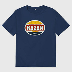 Футболка оверсайз мужская Казань Суперсерия, цвет: тёмно-синий