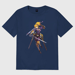 Футболка оверсайз мужская Фанни, цвет: тёмно-синий